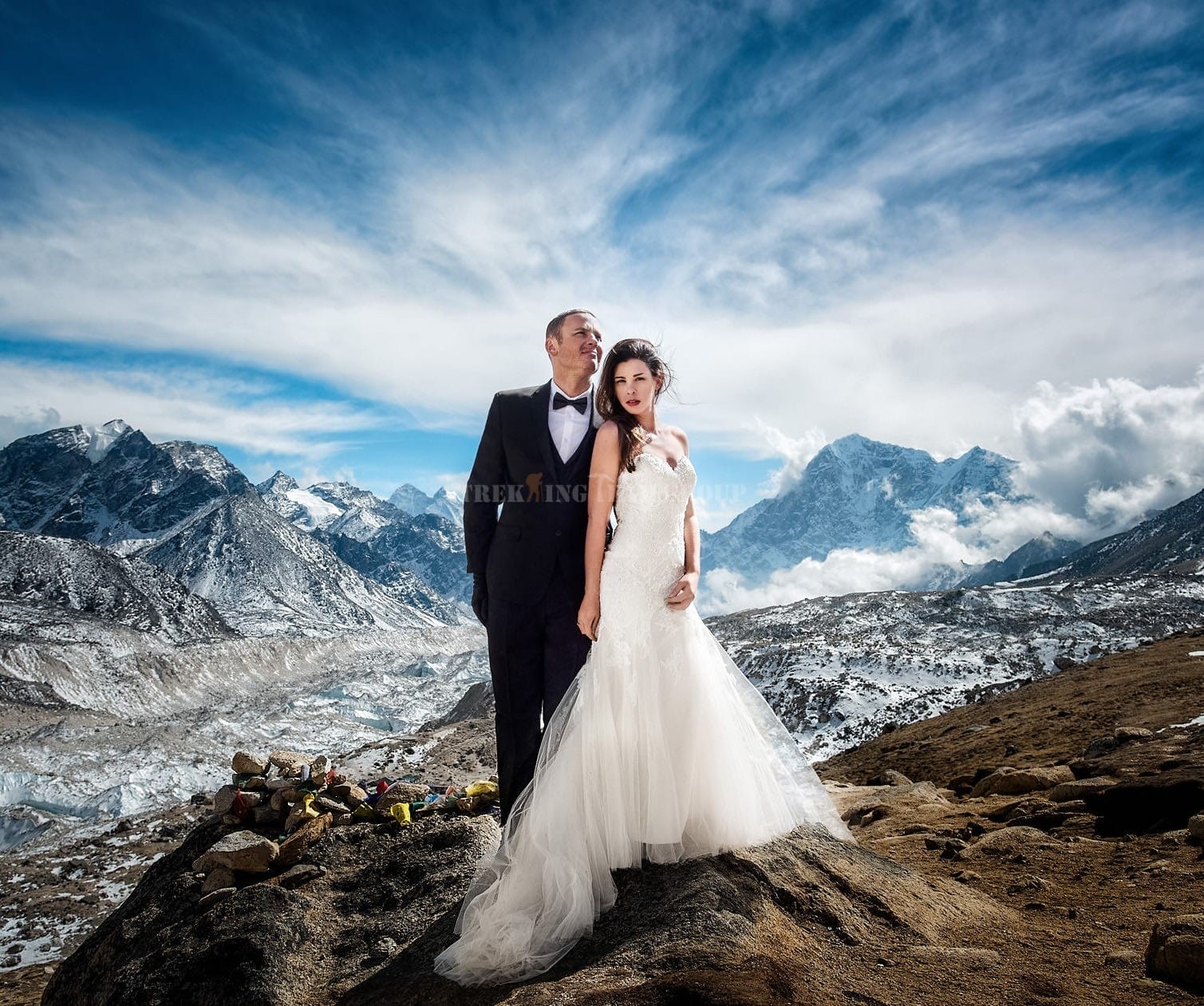 Destination wedding at Everest Base Camp