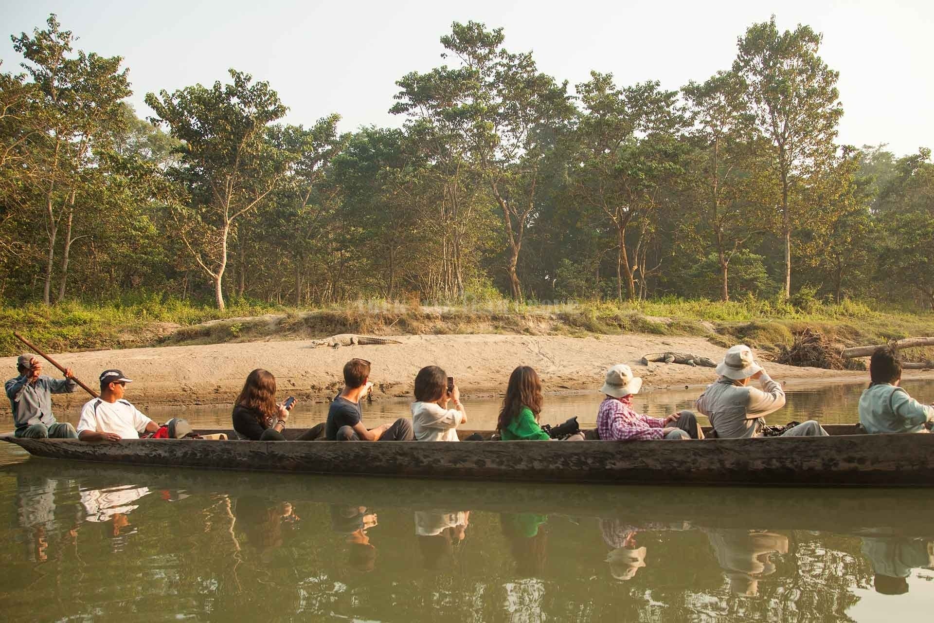 Canoe in Chitwan National park