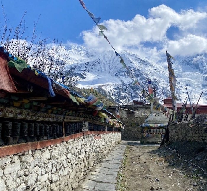 Manang Village Prayer Wheels Itinerary - Annapurna Circuit Trek Nepal - Trekking Team Group